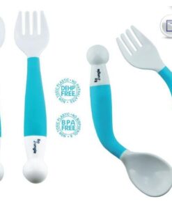 Bo Jungle - Ευλύγιστο Κουτάλι και Πιρούνι (Χρώματα)