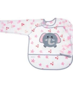 Αδιάβροχη Σαλιάρα με Μανίκια, Velcro και Τσεπάκι