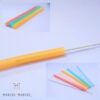 Καλαμάκια Σιλικόνης 6 τμχ. Επαναχρησιμοποιήσιμα με βουρτσάκι καθαρισμού