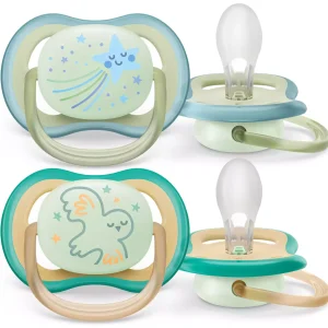 Philips Avent Ultra Air Night - Πιπίλα Σιλικόνης Νυκτός 0-6 (Χρώματα)