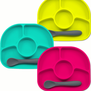 Πιάτο Σιλικόνης με Χωρίσματα και Βεντούζα