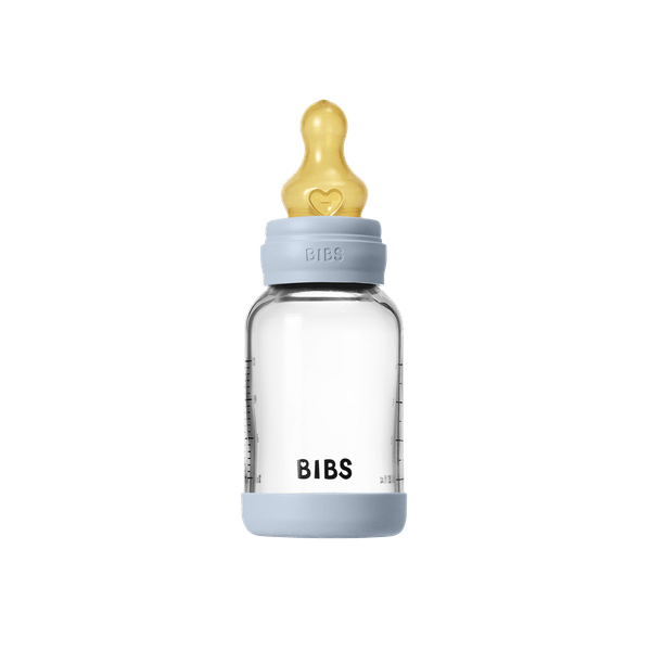 120ml – Μπιμπερό Γυάλινο με Θηλή Latex
