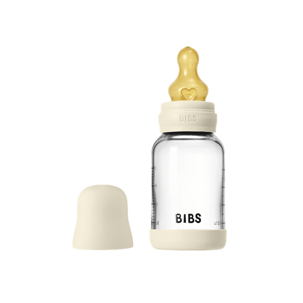 120ml – Μπιμπερό Γυάλινο με Θηλή Latex