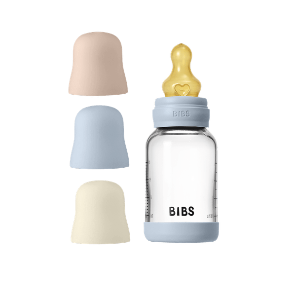 120ml – Μπιμπερό Γυάλινο με Θηλή Latex